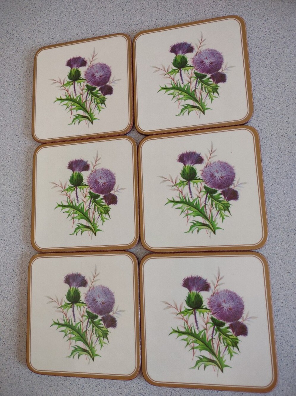Scotland Thistle Coasters(6)